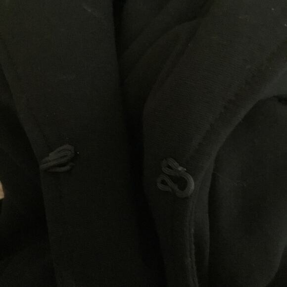 Chico's Black Double Row Hood w/ Eye Closure Blazer - Picture 13 of 13